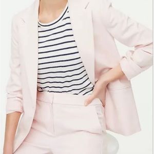 J. Crew Relaxed One-Button Blazer, Size 4, Sunwashed Pink